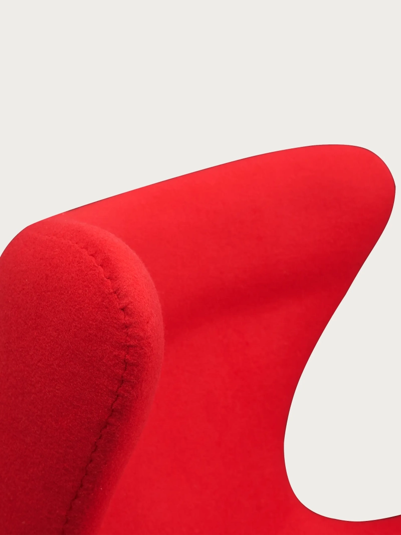 Rotating cashmere armchair with high backrest - Ovum FurnMod - 18
