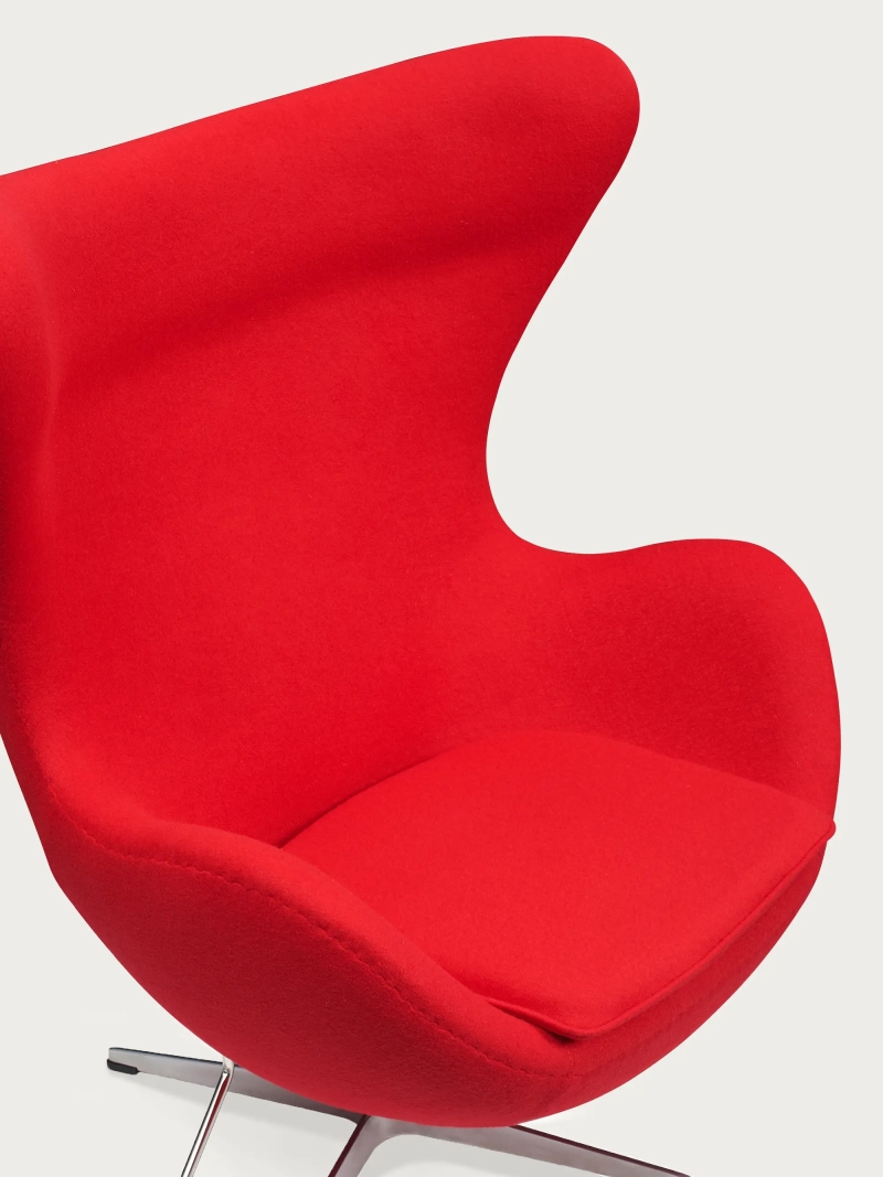 Rotating cashmere armchair with high backrest - Ovum FurnMod - 19