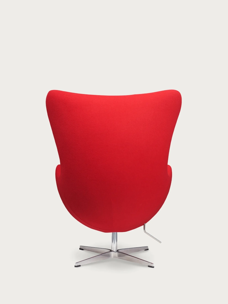 Rotating cashmere armchair with high backrest - Ovum FurnMod - 20
