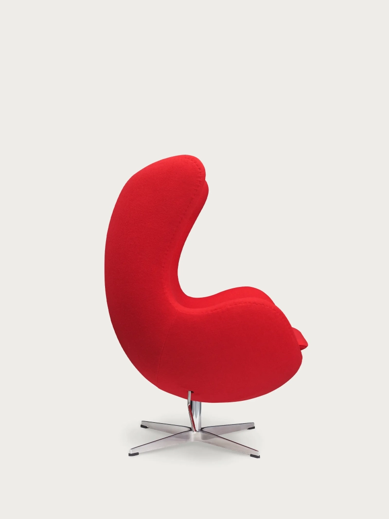 Rotating cashmere armchair with high backrest - Ovum FurnMod - 21
