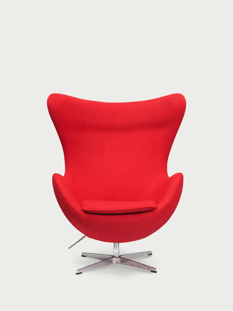 Rotating cashmere armchair with high backrest - Ovum FurnMod - 16