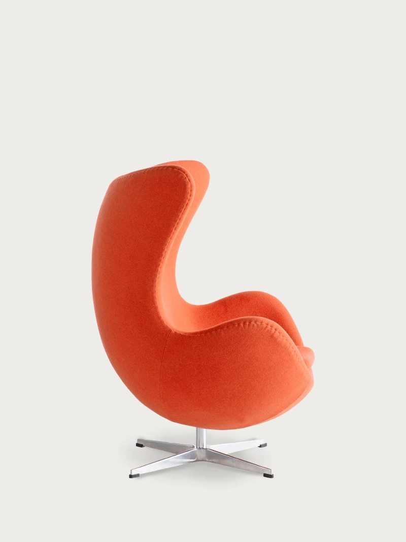 Sillón giratorio de cachemira con respaldo alto - Ovum FurnMod - 26