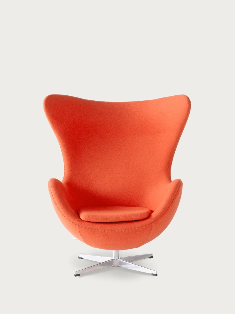 Rotating cashmere armchair with high backrest - Ovum FurnMod - 23