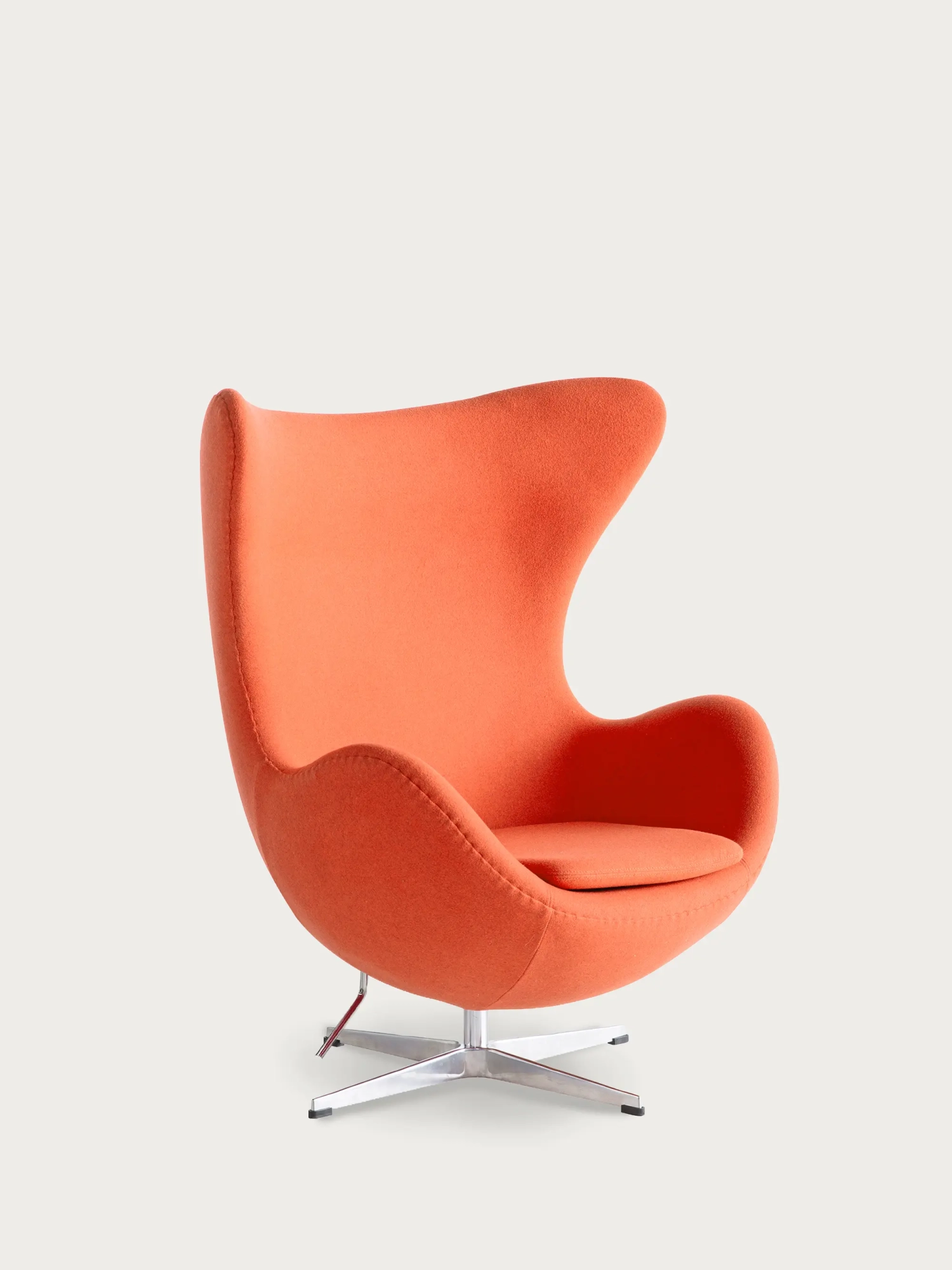 Rotating cashmere armchair with high backrest - Ovum FurnMod - 22