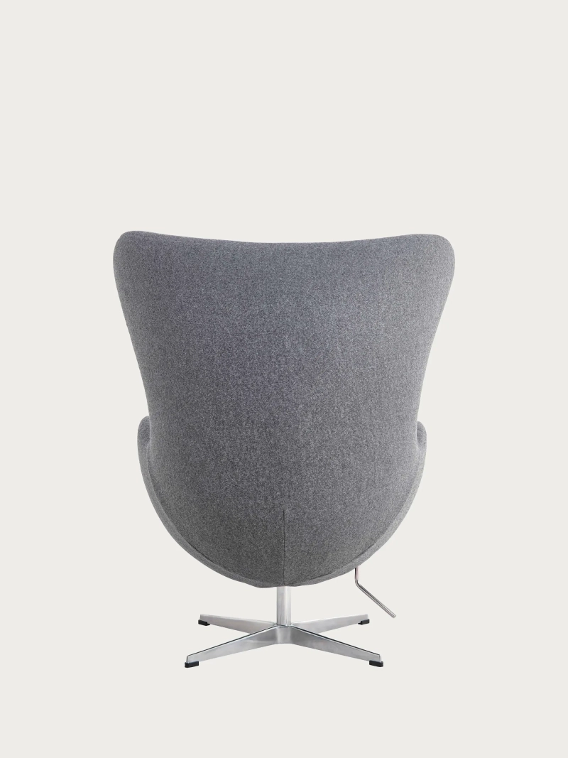 Rotating cashmere armchair with high backrest - Ovum FurnMod - 33