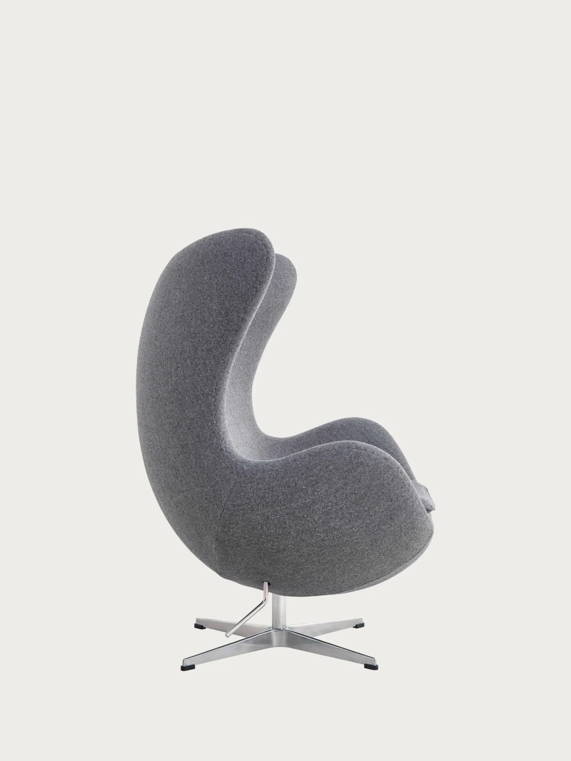 Rotating cashmere armchair with high backrest - Ovum FurnMod - 29