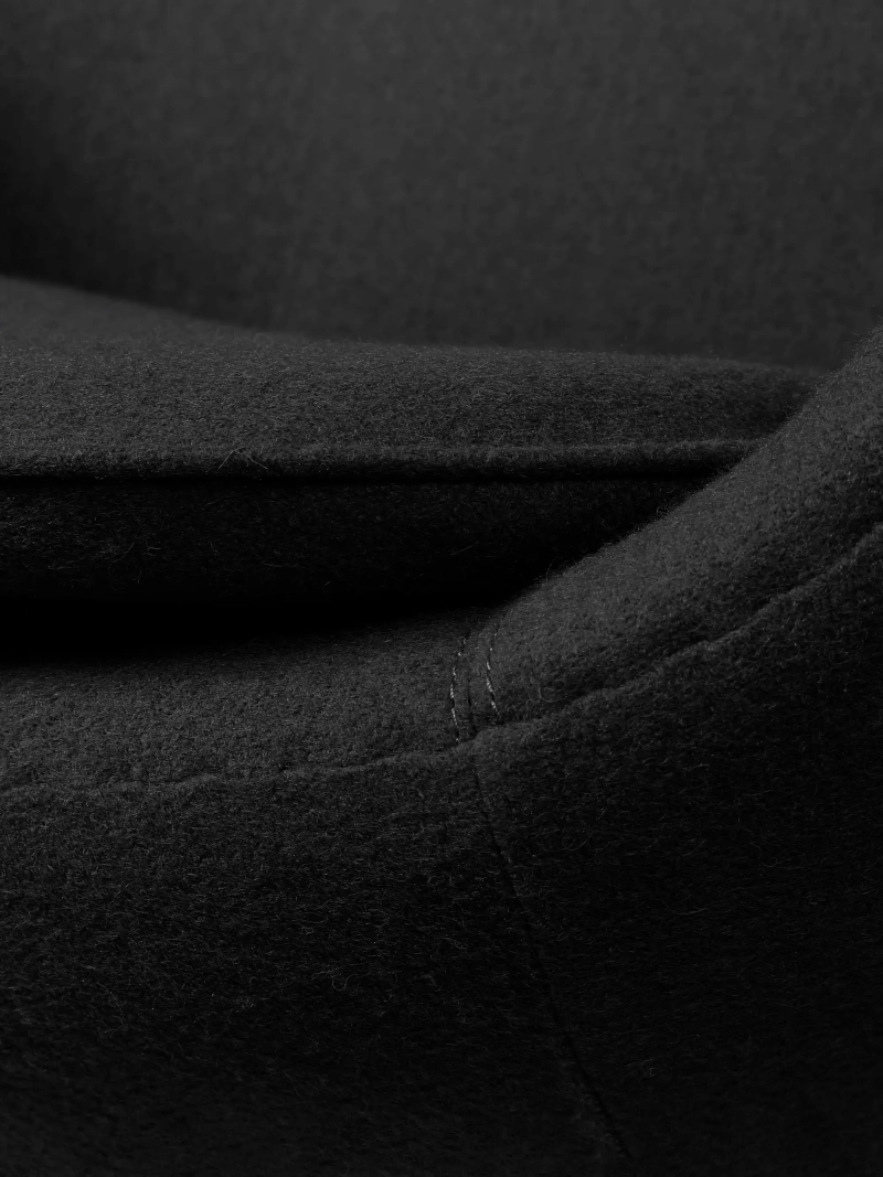 Rotating cashmere armchair with high backrest - Ovum FurnMod - 44