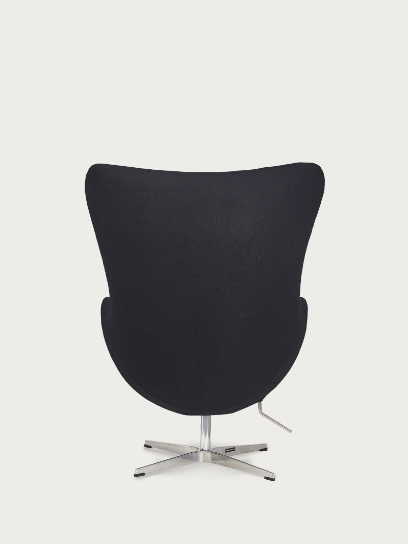 Rotating cashmere armchair with high backrest - Ovum FurnMod - 49