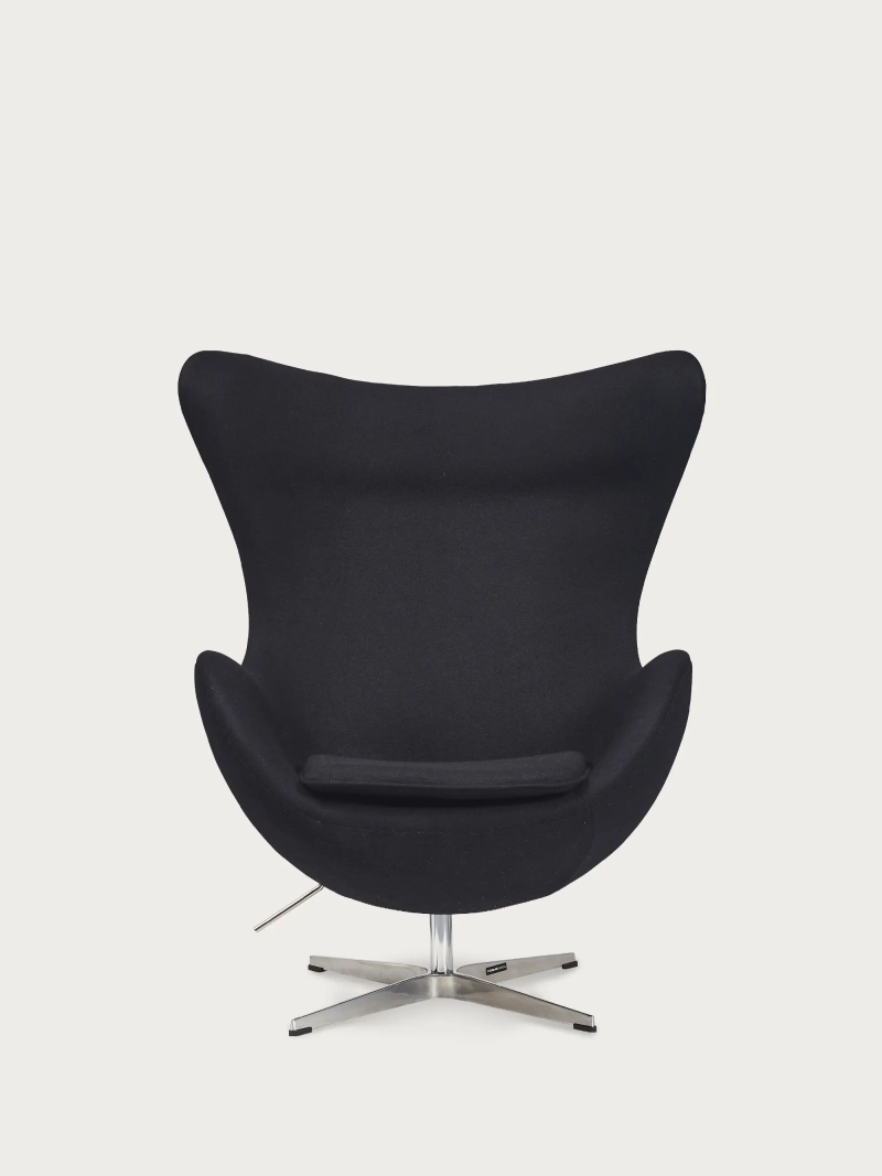 Rotating cashmere armchair with high backrest - Ovum FurnMod - 41