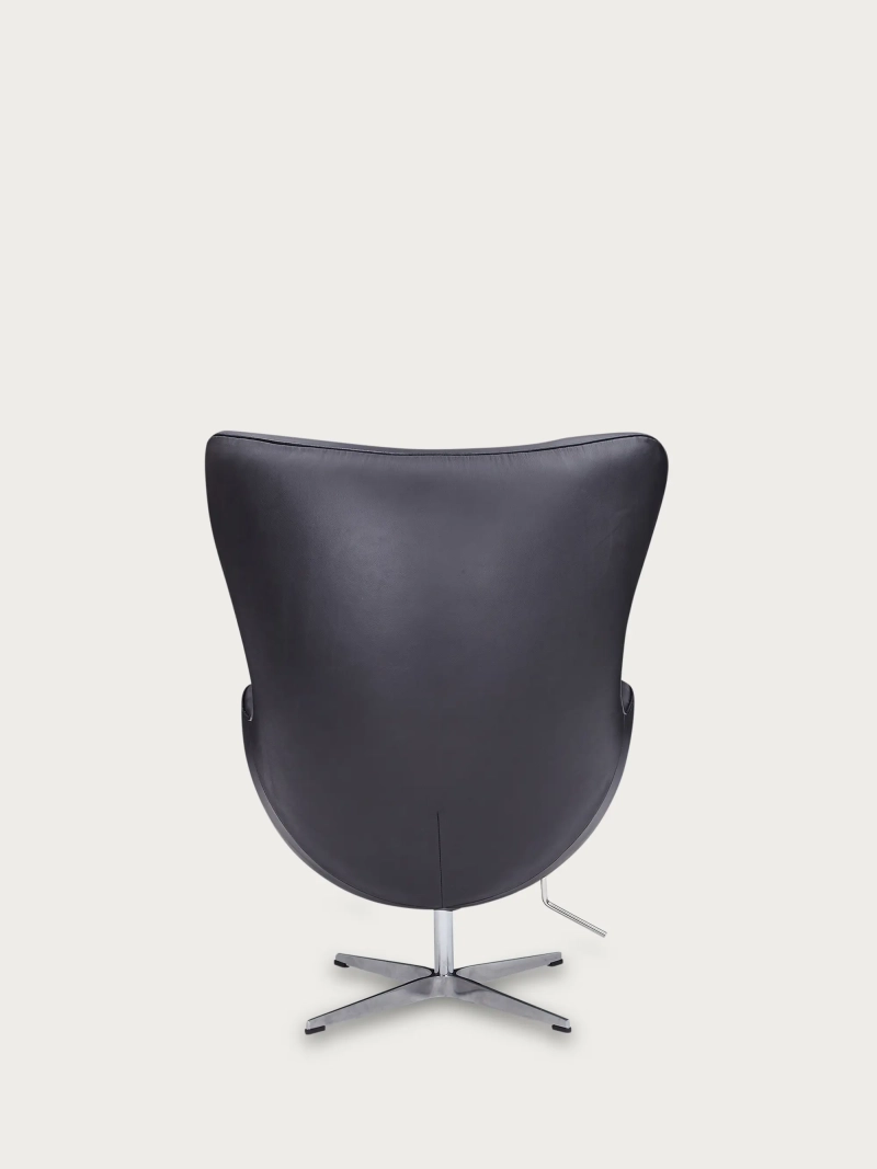 Draaibare designfauteuil van Italiaans volnerfleer - Ovum FurnMod - 13
