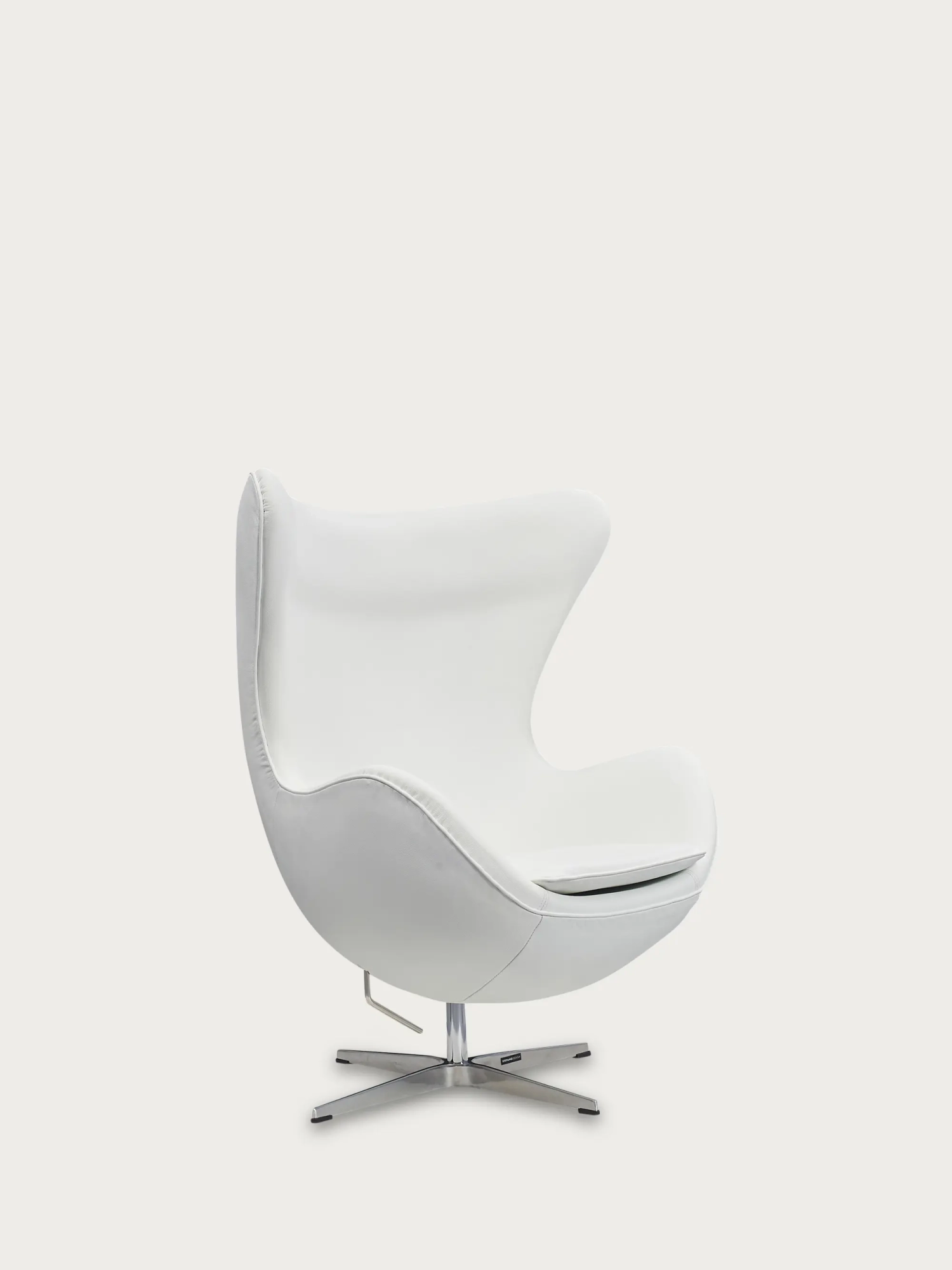 Obrotowy designerski fotel z włoskiej skóry licowej - Ovum FurnMod - 16