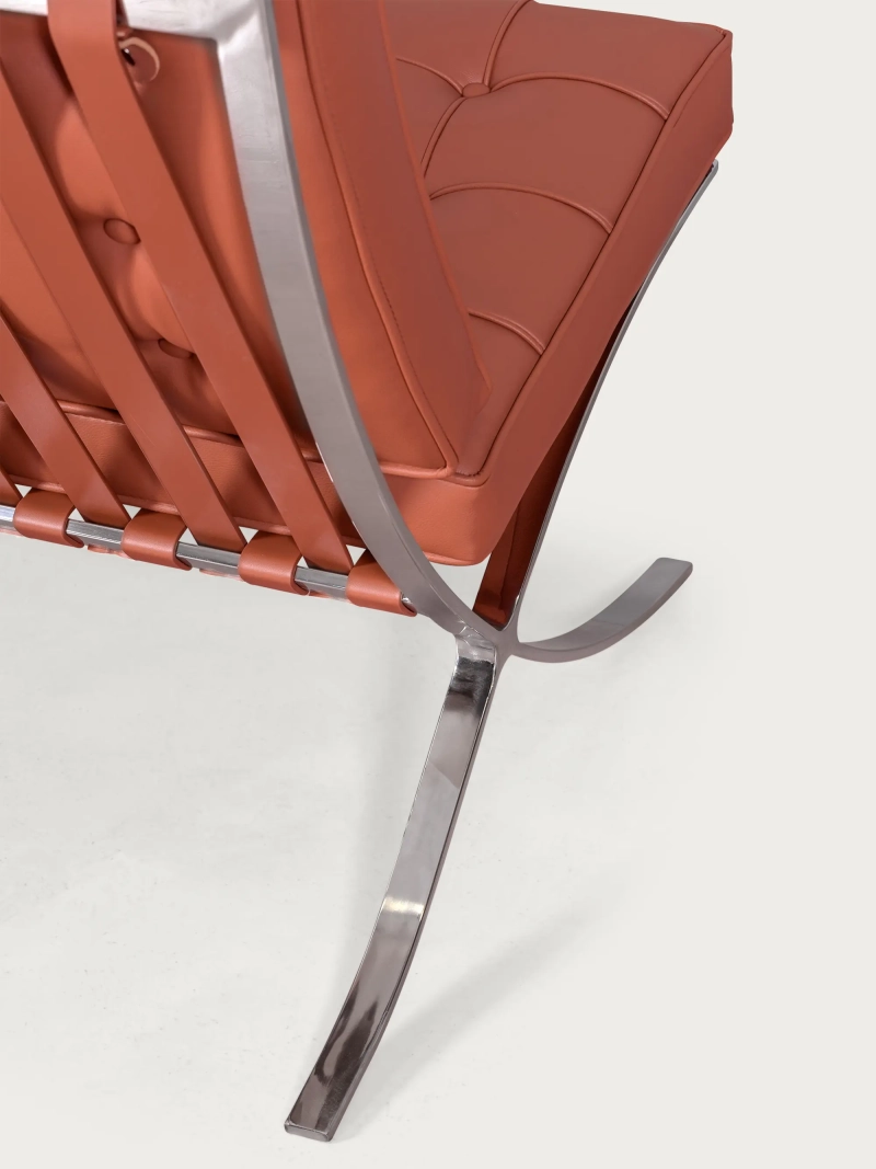 Designer chair in Italian full-grain leather - Berlin FurnMod - 6
