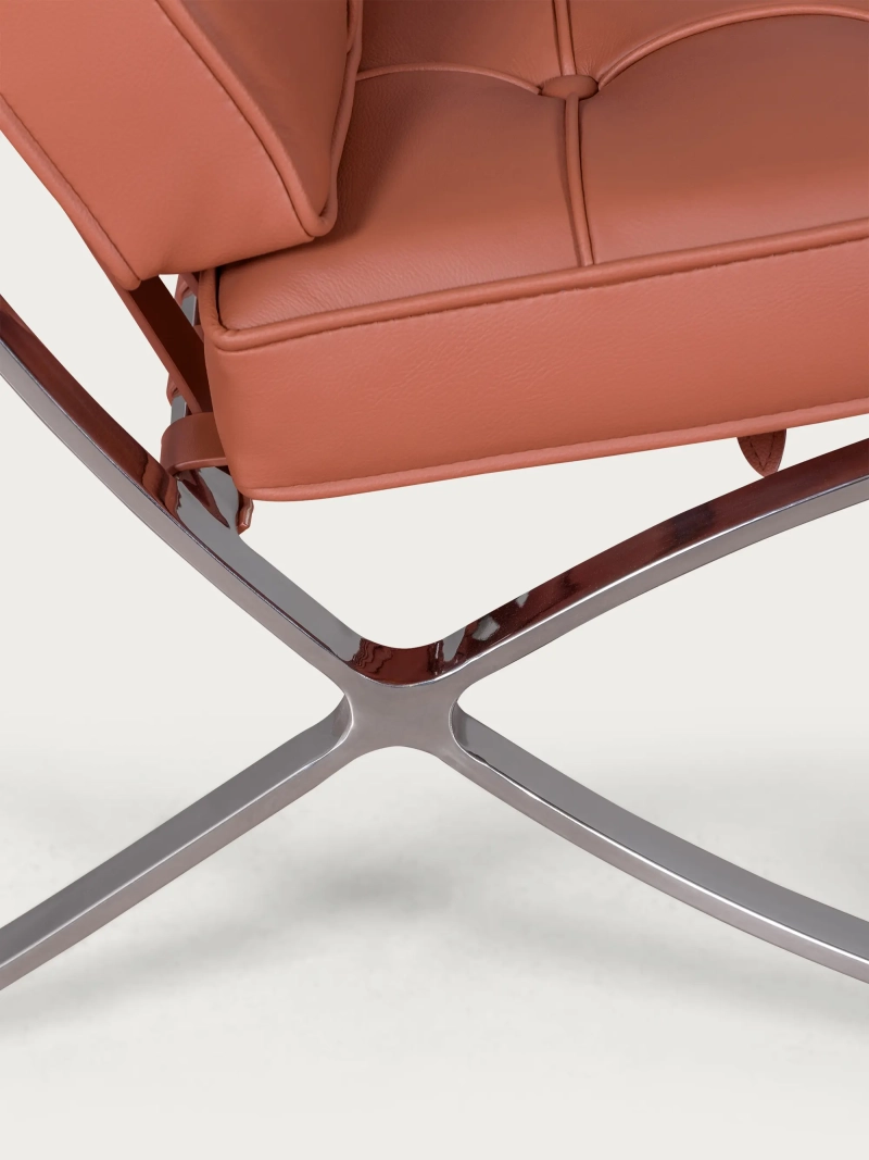 Designerstol i italienskt fullnarvigt läder Berlin FurnMod - 4
