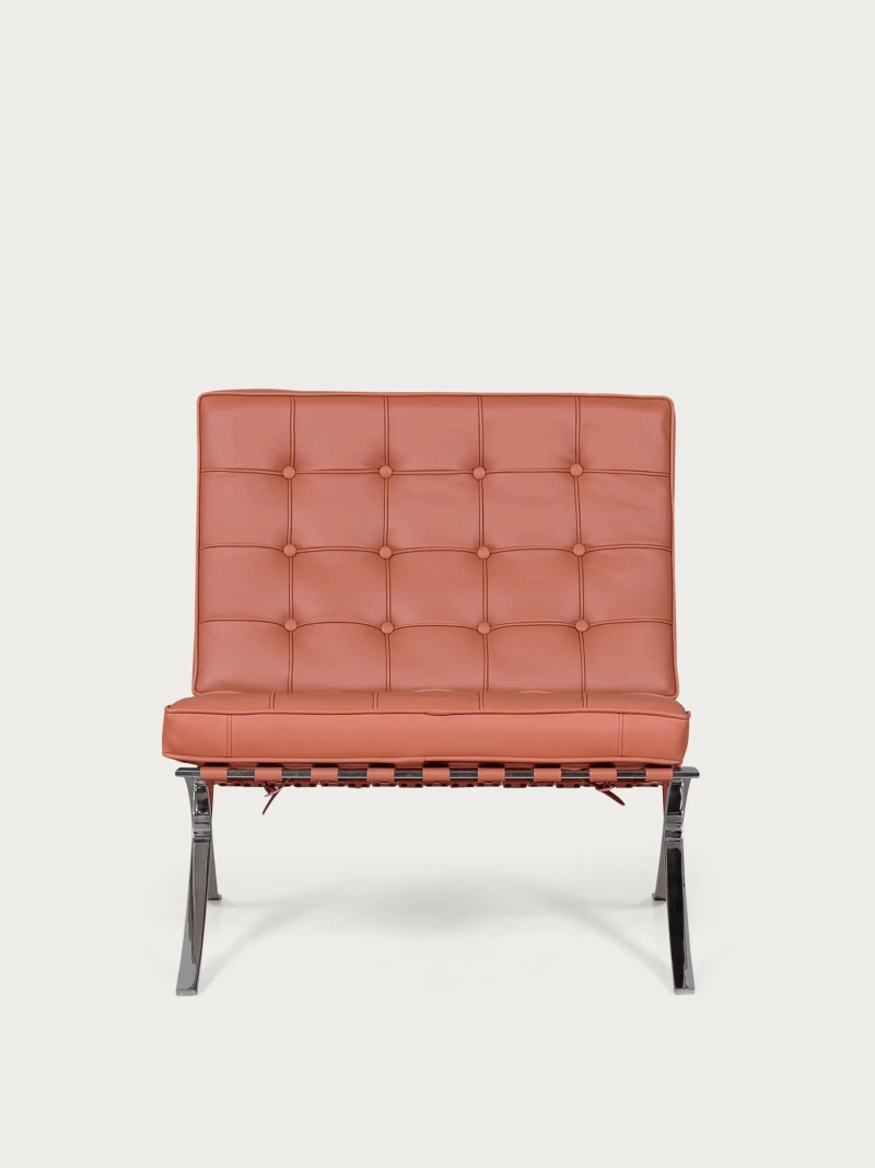 Designer chair in Italian full-grain leather - Berlin FurnMod - 2