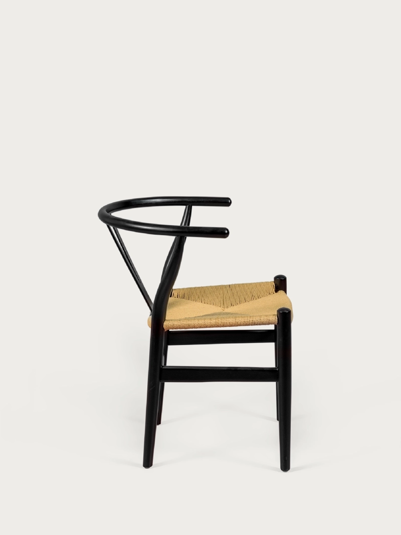 Nordic sedia in legno di faggio colorato e corda ecologica - Wish FurnMod - 1