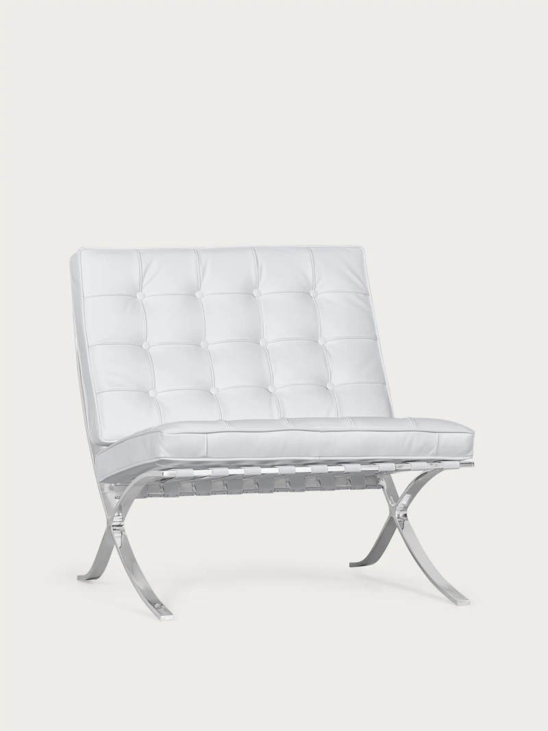 Špičkové designové křeslo čalouněné italskou kůží - Barcelona NEST DREAM - 8