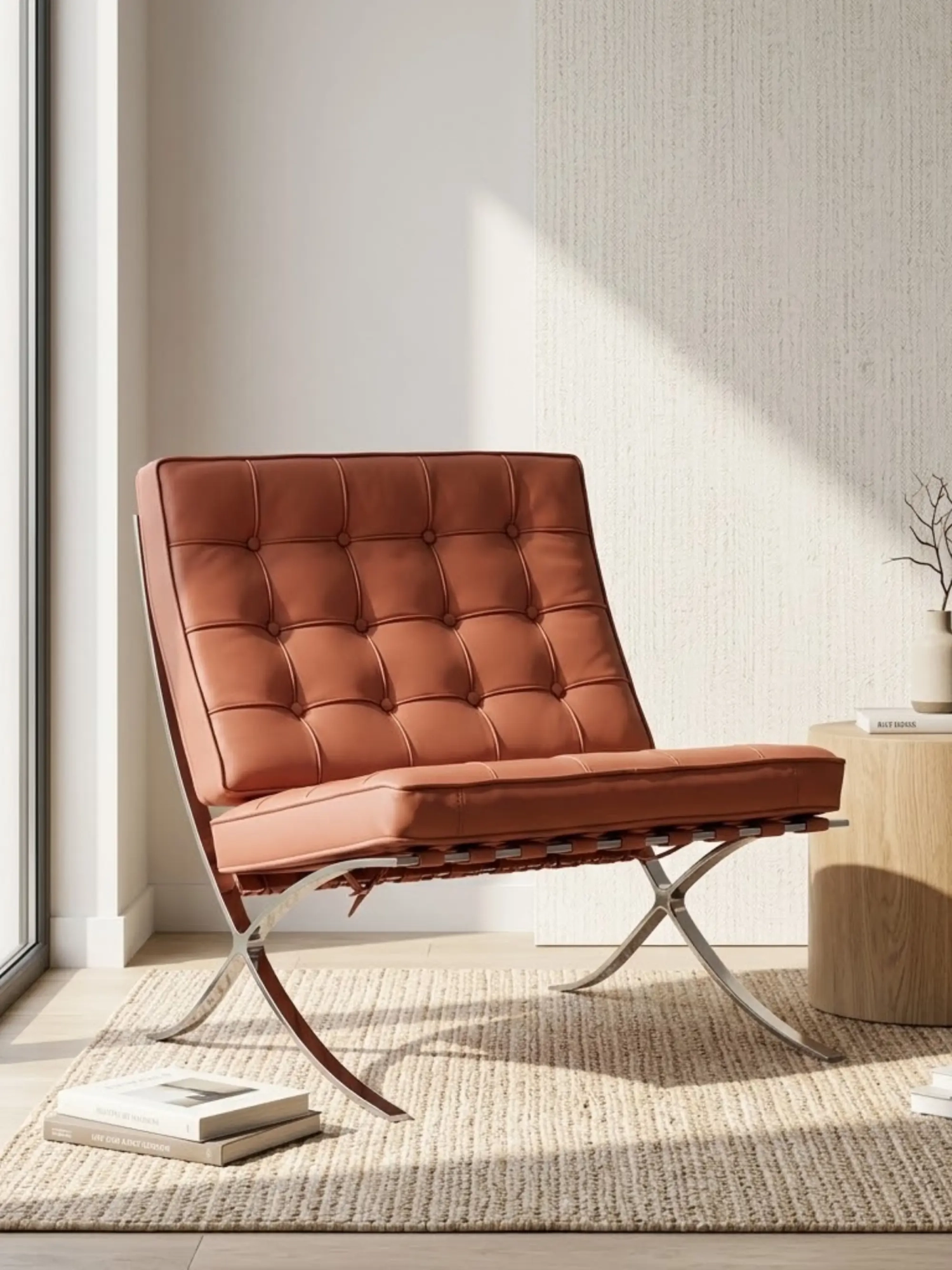 Designerskie krzesło z włoskiej skóry pełnoziarnistej – Berlin Half Furnmod, ex Nest Dream- 1