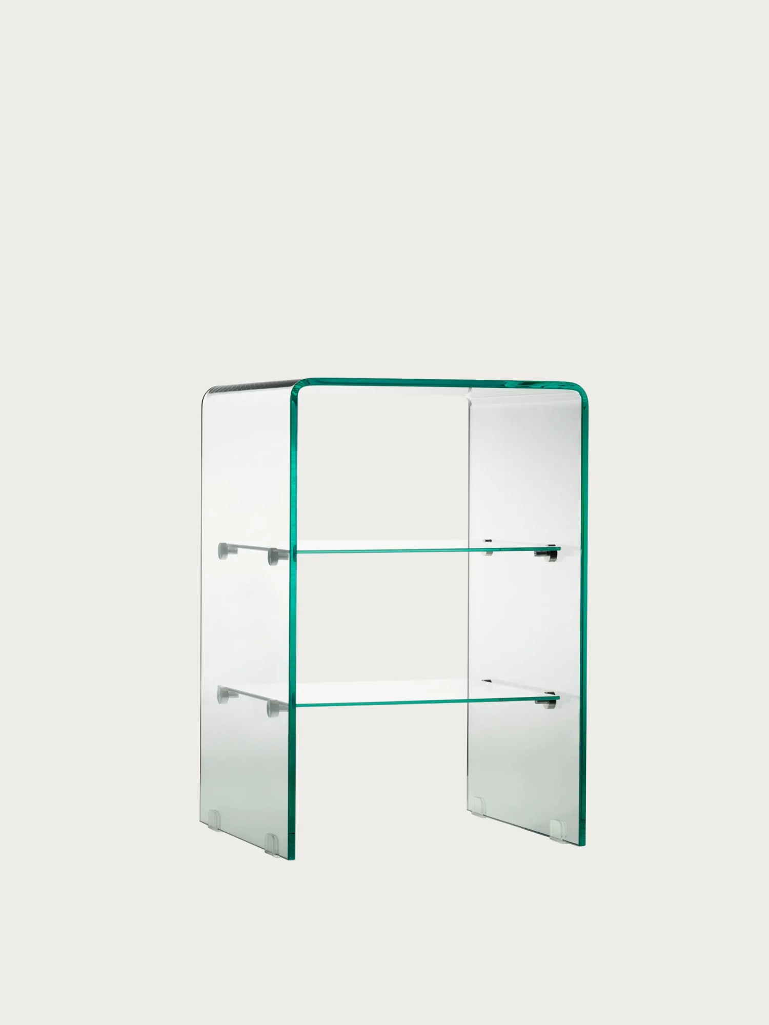 Sidobord med två hyllplan av härdat glas – Ice Furnmod, ex Nest Dream- 1