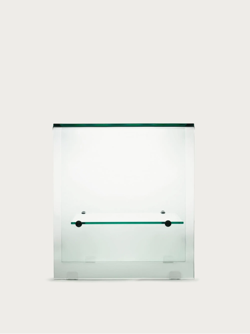 Mesa auxiliar con cajón en cristal templado transparente - Ice Furnmod, ex Nest Dream- 5