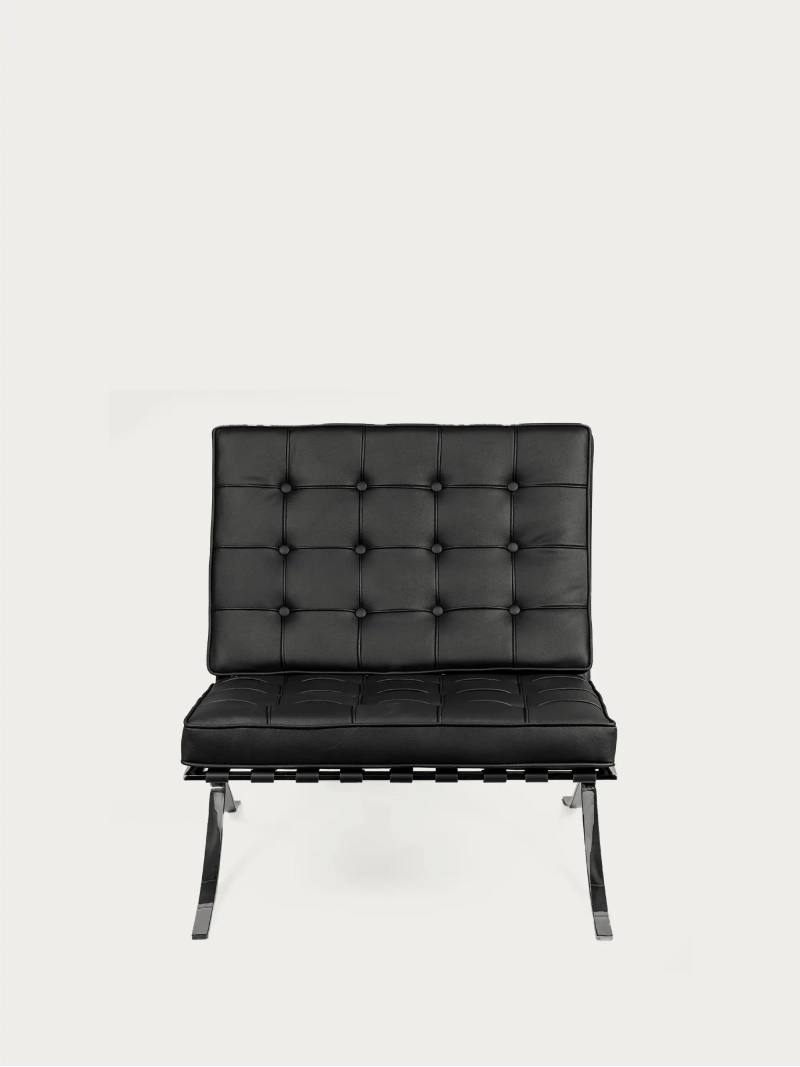 Designfåtölj för receptioner klädd i ekologiskt läder - Barcelona Furnmod, ex Nest Dream- 5
