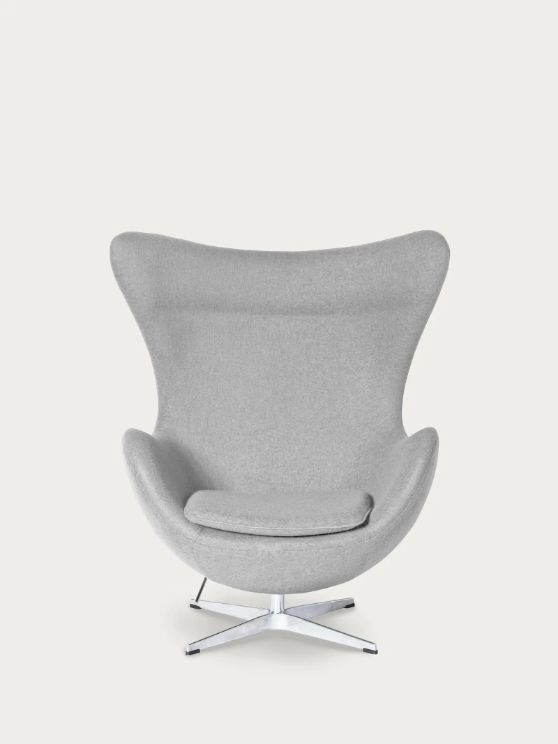 Rotating cashmere armchair with high backrest - Ovum Furnmod, ex Nest Dream- 29