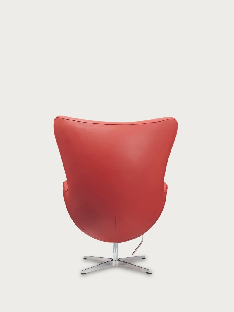 Rotating designer armchair in Italian full-grain leather - Ovum Furnmod, ex Nest Dream- 36