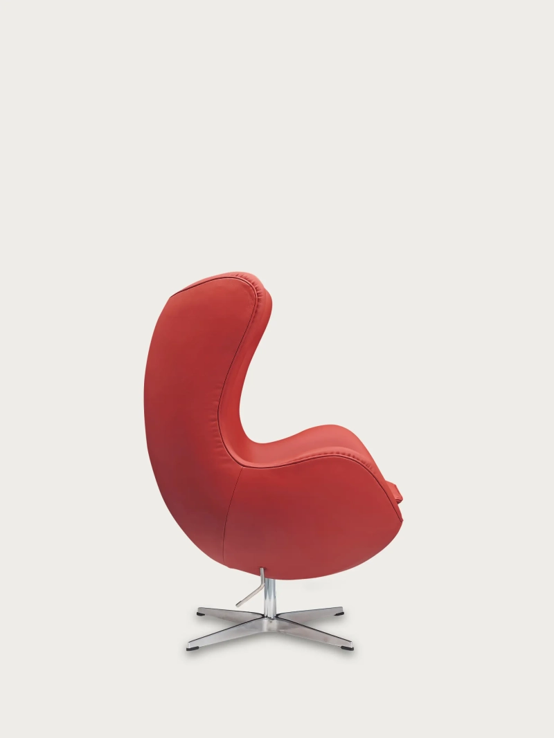 Rotating designer armchair in Italian full-grain leather - Ovum Furnmod, ex Nest Dream- 35
