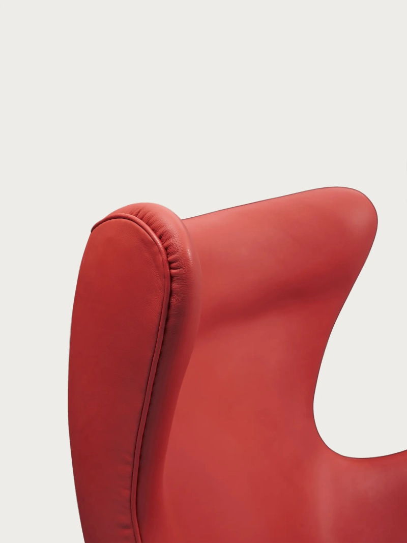 Rotating designer armchair in Italian full-grain leather - Ovum Furnmod, ex Nest Dream- 31