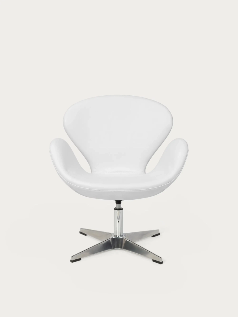 Drejelig designerstol betrukket med kunstlæder - Eagle Furnmod, ex Nest Dream- 10
