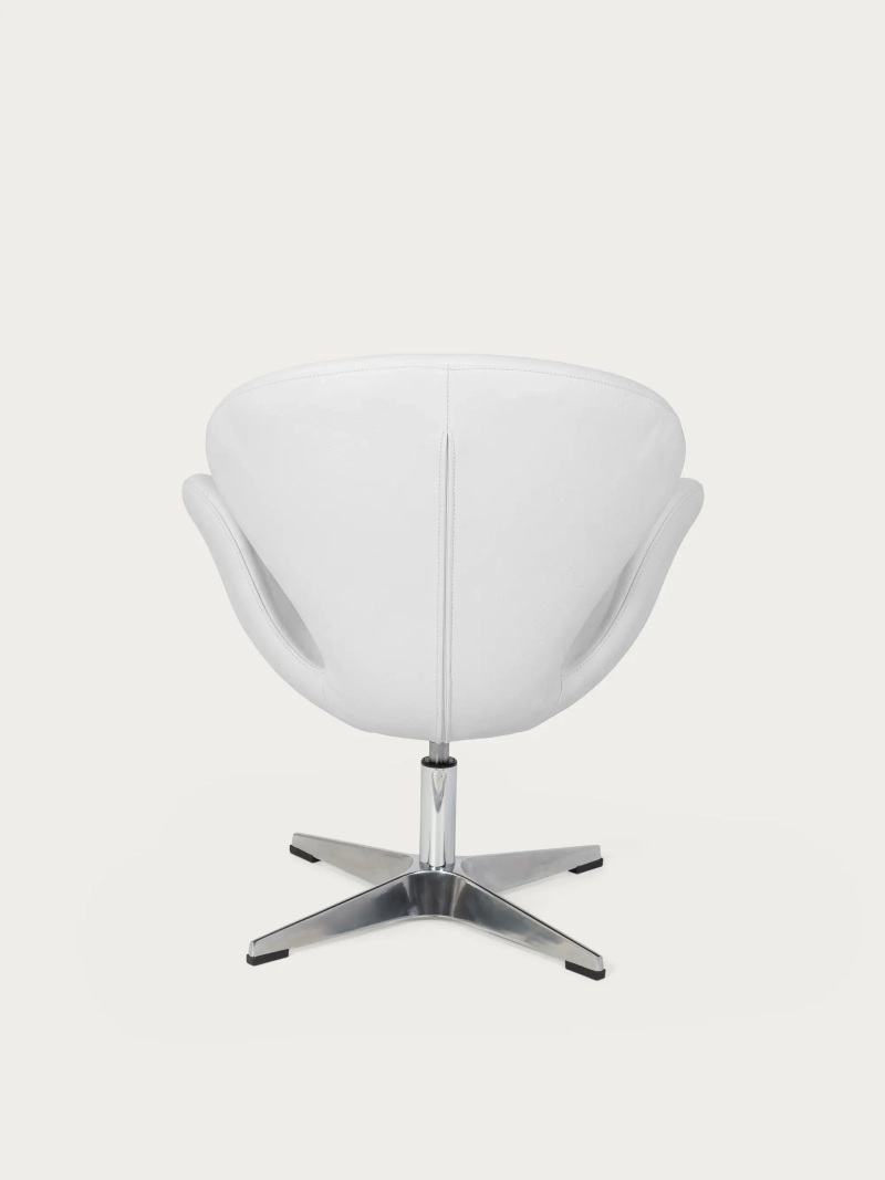Drejelig designerstol betrukket med kunstlæder - Eagle Furnmod, ex Nest Dream- 9