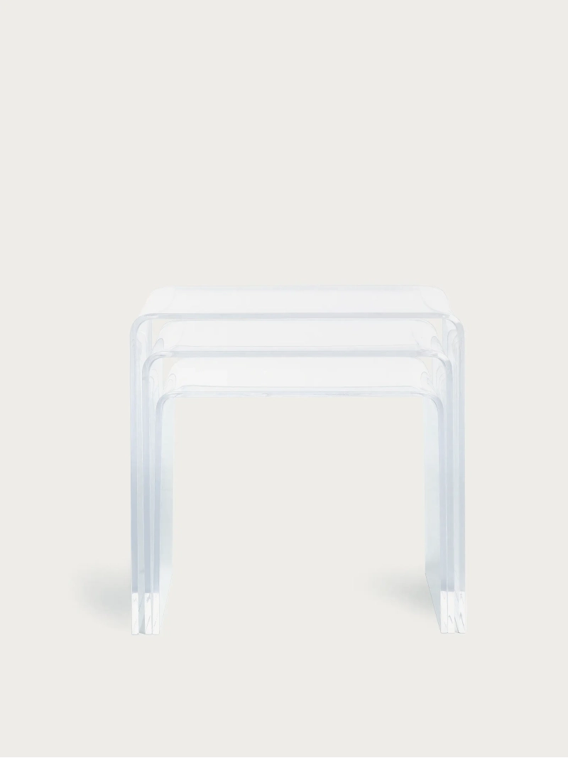 Set de 3 mesas auxiliares nido de acrílico transparente - Plotu Furnmod, ex Nest Dream- 2
