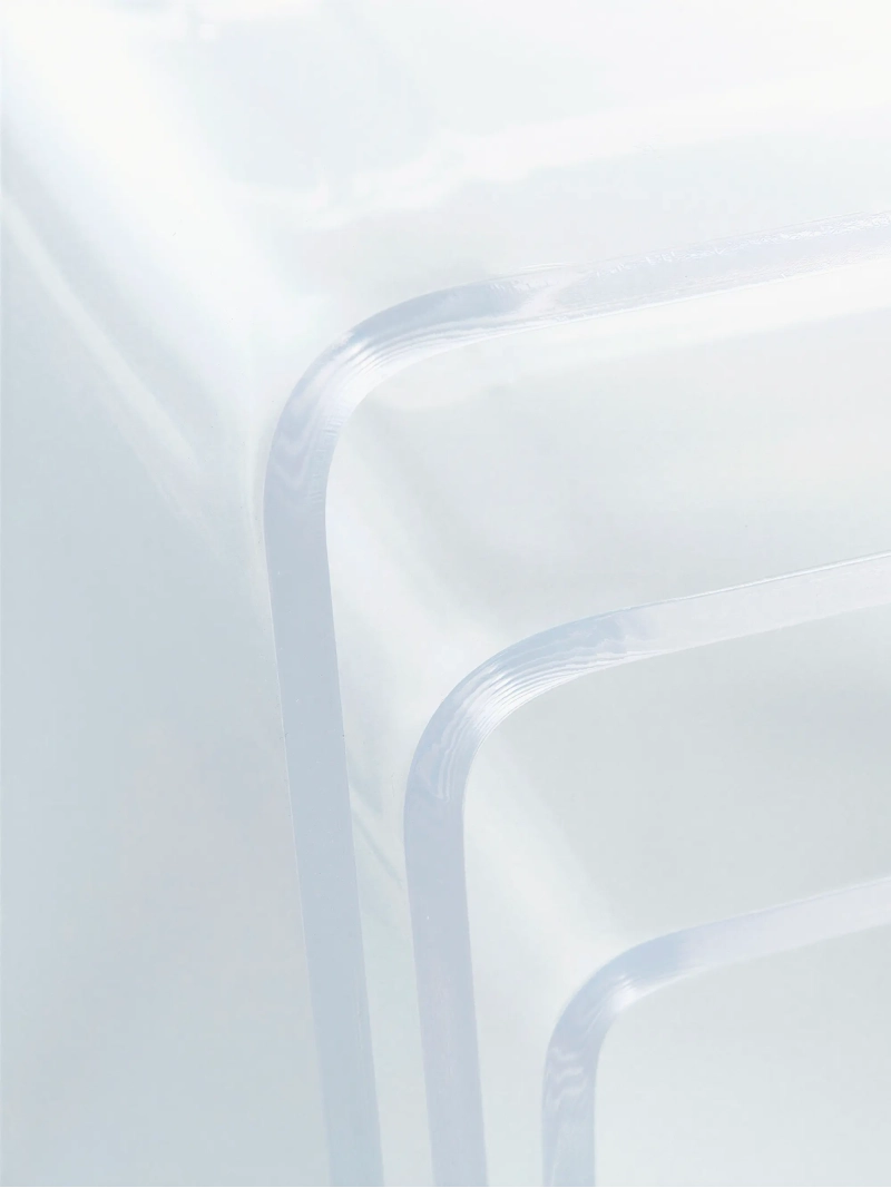 Set de 3 mesas auxiliares nido de acrílico transparente - Plotu Furnmod, ex Nest Dream- 5